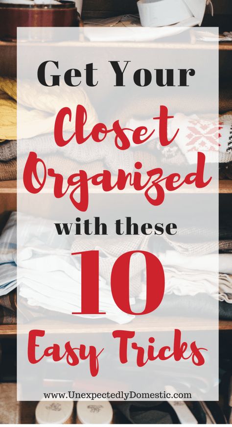 Organisation, Walk In Closet Organization Diy, Budget Closet Organization, Unexpectedly Domestic, Small Clothes Closet, Small Closet Organization Diy, Small Walk In Closet Organization, Walk In Closet Organization, Small Master Closet