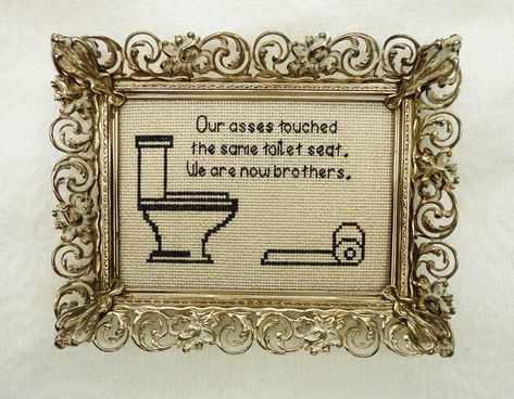 Cross Stitch For Bathroom, Cross Stitch Patterns Bathroom, Bathroom Cross Stitch Patterns, Toilet Cross Stitch, Bathroom Cross Stitch Patterns Free, Cross Stitch Bathroom, Bathroom Cross Stitch, Toilet Plan, Classy Bathroom