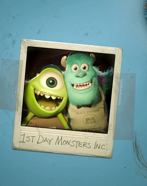 شركة المرعبين المحدودة, Monsters Inc University, Mike And Sully, Monsters Ink, Monster Inc, Disney Monsters, Disney Pixar Movies, Monster University, Pinturas Disney