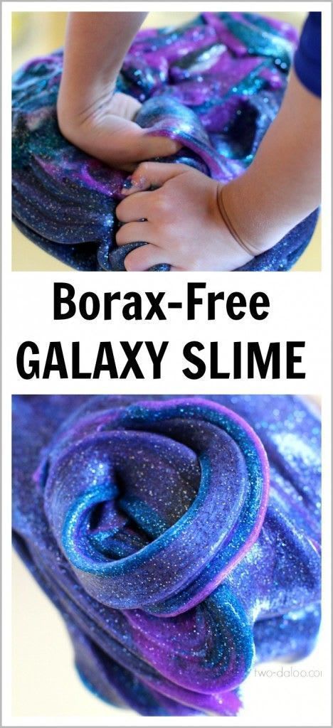Sensory play was one of the trends Pinterest predicted would be big in 2016, and galaxy slime is the definition of cool sensory play. Sky Activities, Diy Galaxie, Slime Borax, Diy Galaxy Slime, Stretchy Slime, Borax Free Slime, Escuela Diy, Liquid Starch, Galaxy Slime