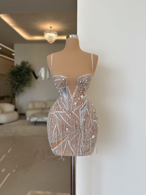 Hollywood Glam Dress Short, Short Gala Dress, Diamond Dress Short, Glamorous Dresses Luxury, Glam Dress Short, Custom Birthday Dress, Short Dress Prom, Party Dress Ideas, After Party Dress