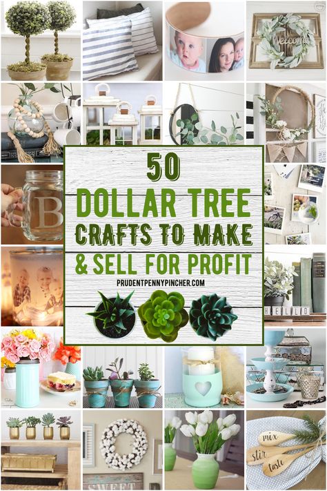 Create beautiful DIY Dollar tree crafts to sell for a profit with these craft ideas. From DIY Dollar store home decor ideas to dollar store gift ideas, there are plenty of dollar store crafts to choose from that will earn you some extra money. Easy Craft Ideas To Make And Sell, Dollar Store Gifts For Him, Things To Make From Dollar Tree, Diy Dollar Store Gift Ideas, Dollar Tree Craft Gift Ideas, Dollarama Decor Ideas, Diy Projects Dollar Tree, Best Diy Crafts To Sell, Dollar Tree Craft Fair Ideas