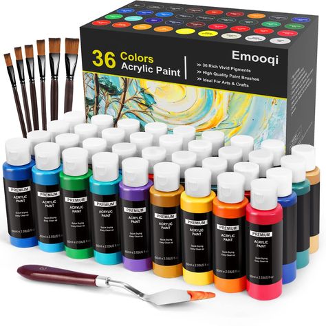 Paint For Canvas, Brushes Paint, Colors Painting, Art Painting Supplies, Art Painting Tools, Acrylic Set, Professional Paintings, Acrylic Paint Set, Paint Types