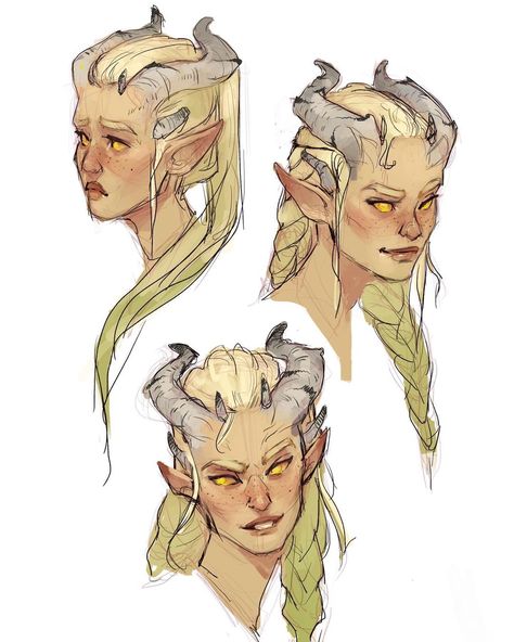 Female Tiefling, Dnd Druid, Fantasy Races, Dnd Art, Arte Fantasy, Girl Summer, Character Creation, Dnd Characters, Character Portraits