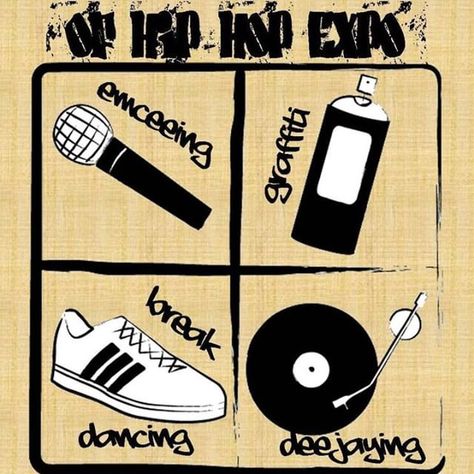 What are the 4 elements of Hip-Hop? #hiphopelements #soundfreak Hip Hop Images, Cultura Hip Hop, History Of Hip Hop, Son Of David, Hip Hop Poster, 90s Rap, Hip Hop Party, Real Hip Hop, 4 Elements