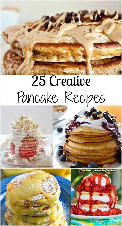 Creative Pancake Recipes, Pancake Banane, Fun Pancakes, Yummy Pancake Recipe, Will Cook For Smiles, Flavored Pancakes, Creative Breakfast, Pancake Recipes, Homemade Pancakes