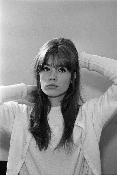 Jack Garofalo, 60s Bangs, Vintage Bangs, French Girl Hair, Paris October, 60s Women, Françoise Hardy, January Jones, Francoise Hardy