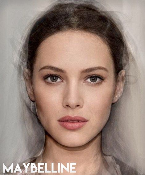 Perfect beauty? Graphic design company Canva has analyzed over 480 models across the food, fashion, beauty, technology industries and averaged them together to create the 'ideal' face for each brand Perfect Female Face, Average Woman Face, Ideal Nose Shape, Average Looking People, Perfect Face Woman, Model Nose, Model Faces, Angelic Face, Ideal Face