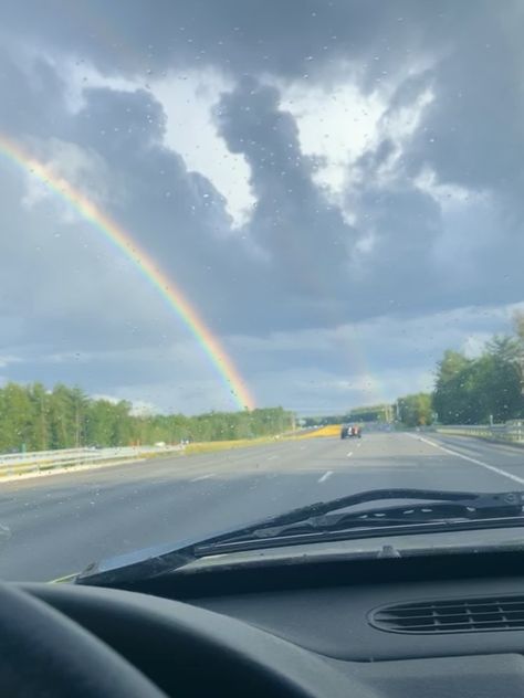 Nature, Rainbow In Sky Aesthetic, Rainbow Sky Wallpaper, Rainbow Sky Aesthetic, Rainbow In Sky, Rainbow In The Sky, Sky Rainbow, Clouds Rainbow, Photography Clouds