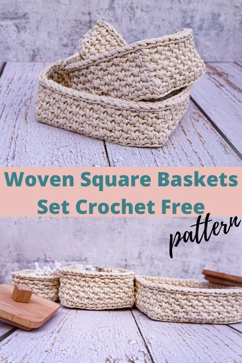 Amigurumi Patterns, Crochet Baskets Free Patterns Storage Rectangle, Crochet Desk Basket, Crochet Basket Bulky Yarn, Crochet Rectangular Basket, Crochet T Shirt Yarn Basket, Chunky Crochet Baskets Free Patterns, Sturdy Crochet Basket, Newest Crochet Patterns