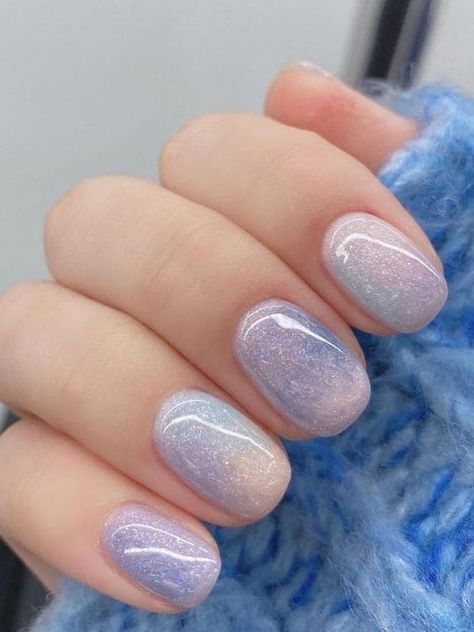 How To Design Gel Nails, Cute Pastel Nail Designs For Short Nails, Korean Nail Designs, Normal Nails, Manicured Nails, Korean Nail, Korean Nail Art, Lavender Nails, Beauty Nails Design