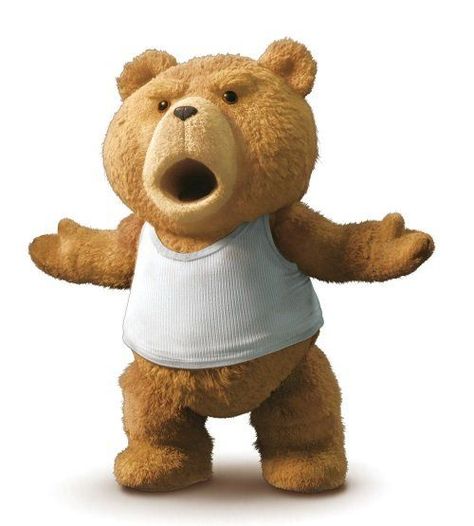 Humour, Ted Bear Funny, Ted Bear Movie, Funny Teddy Bear, Ted Bear, Bear Gif, Forever Friends Bear, Funny Emoji Faces, Teddy Bear Design