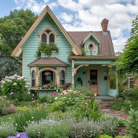 Overgrown House Exterior, Quaint Home Exterior, House With Plants Exterior, English Countryside House Exterior, Cottage Two Story, Cottagecore House Ideas, Small Aesthetic House, Aesthetic Houses Exterior, Old Architecture House