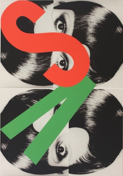 Artwork and photography by Steve Hiett, 1960s,  V&S for Vidal Sassoon. 1960s Posters, Vidal Sassoon, Retro Graphic Design, Art Nouveau Poster, Type Illustration, Typography Layout, Illusion Art, Vintage Lettering, Editorial Illustration