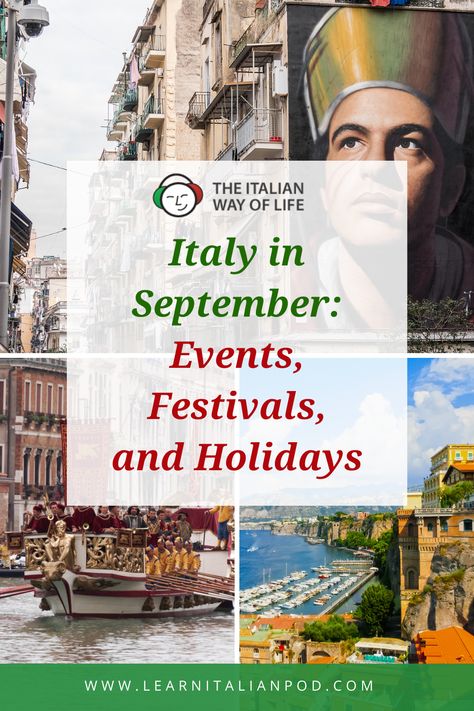 Discover the enchantment of Italy in September! Explore a comprehensive calendar brimming with vibrant festivals, significant holidays, and unique events that capture Italy’s rich heritage and the vigor of early autumn. Dive into a month filled with cherished customs and captivating celebrations, and plan your visit to coincide with Italy’s most exciting September happenings. #ItalySeptemberCalendar #SeptemberEventsInItaly September In Italy, Italy In September, September Events, September Holidays, Holidays In Italy, Italy Trip Planning, Ligurian Coast, Italy September, Greve In Chianti