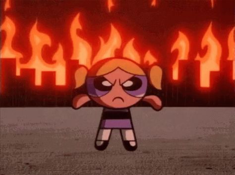 Angrybubbles Fire GIF - Angrybubbles Bubbles Fire - Discover & Share GIFs Power Puff Girls Bubbles, Powerpuff Girls Wallpaper, Powerpuff Girl, Puff Girl, Vintage Cartoon, Cartoon Tv, Red Aesthetic, Cartoon Pics, Powerpuff Girls