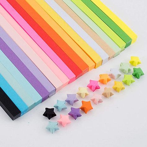 Origami Stella, Diy Gifts Paper, Rainbow Origami, Hand Kunst, Paper Craft Tools, Rainbow Diy, Halloween Paper Crafts, Star Paper, Diy Papier