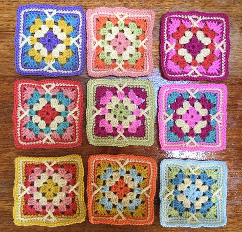 Persian Granny Square Pattern, Eastern Jewels Crochet Pattern Free, Crochet Tiles, Persian Tiles, Motifs Granny Square, Plaid Crochet, Crochet Garden, Crochet Squares Afghan, Granny Square Crochet Patterns