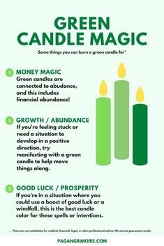 Green Candle Magic Spell, Candle Spell For Money, Good Luck Candle Spell, Good Luck Spells That Work, Luck Spells Witchcraft, Good Luck Witchcraft, Green Candle Money Spell, Green Candle Magic, Spell For Money