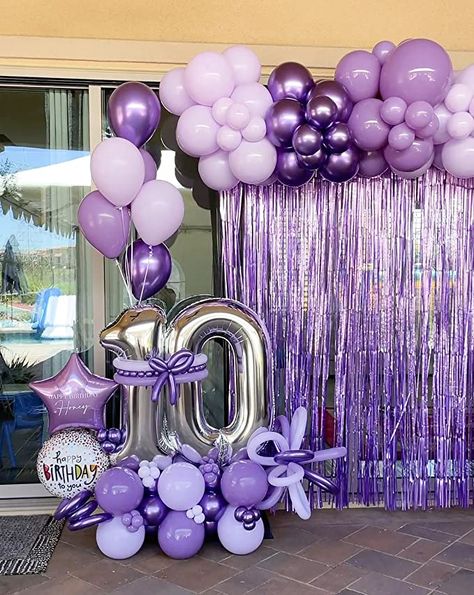 Pantry Cabinet Wall, Built In Pantry Cabinet, Built In Pantry Cabinet Wall, Purple Birthday Party Decorations, Home Alone House, Purple Birthday Decorations, Tool Wall Storage, Lila Party, Happy Birthday Honey