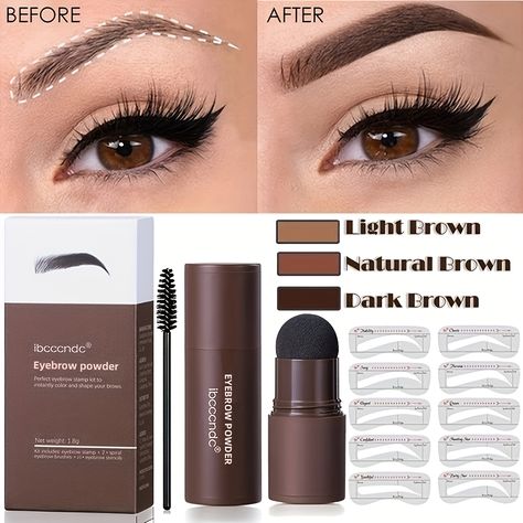 Faster shipping. Better service Perfect Eyebrow Makeup, Make Up Kits, Brow Stamp, Brow Stencils, Eyebrow Styles, Eyebrow Stamp, Eyebrow Kits, Brow Kit, Eyebrow Stencil