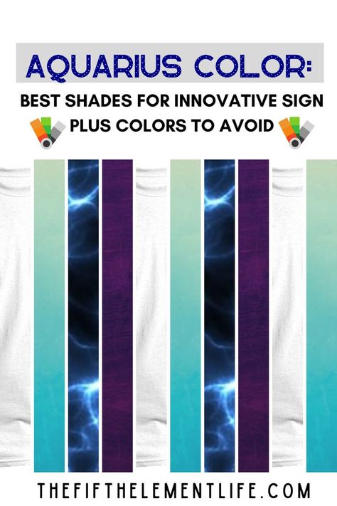 Aquarius Color Aquarius Colors, Aquarius Personality, Color Meanings, Color Shapes, World Of Color, Color Choices, Essence, Meant To Be, Shades