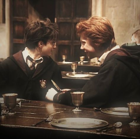 Harry And Ron Aesthetic, Harry Potter Character Aesthetic, Ron X Harry, Harry Potter And Ron, Harry And Ron, Hp Movies, Ron And Harry, Welcome To Hogwarts, Harry Potter Icons