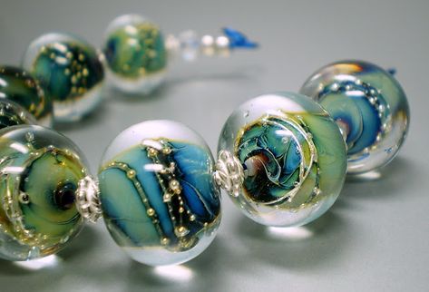 Lampwork Glass Beads Tutorials, Lamp Work Glass Beads, Lampwork Glass Beads Jewelry, Lampwork Bead Earrings, Lampwork Bracelets, Lampwork Bead Jewelry, Lampwork Focal Bead, Bead Inspiration, Clay Things