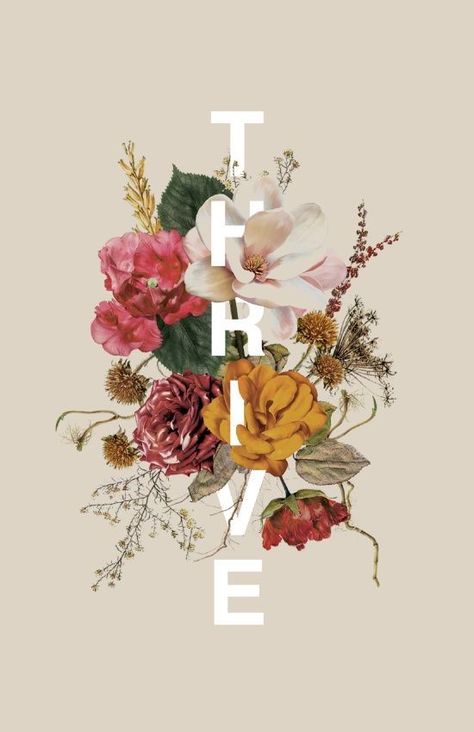 Chic Logo Design, Posters Conception Graphique, Typographie Inspiration, Floral Typography, Desain Editorial, Flower Graphic Design, Illustration Botanique, Simple Acrylic Paintings, Arte Disney