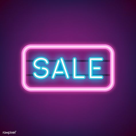 Blue sale neon sign vector | free image by rawpixel.com / NingZk V. Typography Logos, Alphabet Capital Letters, Pink Neon Lights, Typography Design Quotes, Quotes Typography, Web Design Resources, Neon Logo, Letter Vector, Sale Banner