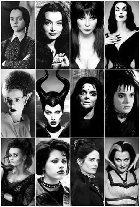 Women of Horror Vintage Horror, Ghoul Gang, Addams Familie, Arte Occulta, Elvira Mistress Of The Dark, Horror Icons, Classic Horror Movies, Art Disney, Classic Monsters