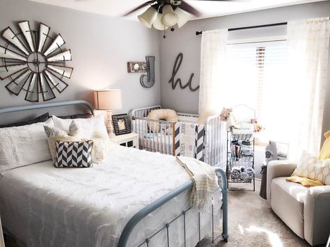 Nursery Guest Room Combo styled by Jennifer Boyd Designs.  Perfect for a small space and a great way to not lose your spare room when having a new baby. Nursery, Small Spaces, Nursery Guest Room Combo, Nursery Guest Room, Spare Room, Small Space, Guest Room, Toddler Bed, New Baby Products