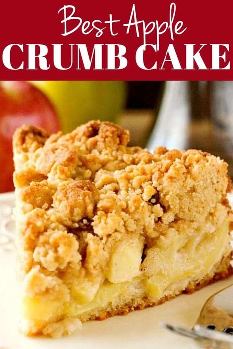 Apple Crumb Cake Recipe, Apple Crumb Cake, Apple Crumble Cake, Apple Crumb Cakes, Crumb Cake Recipe, Apple Coffee Cakes, Apple Crumb, Crumble Cake, Food Baking