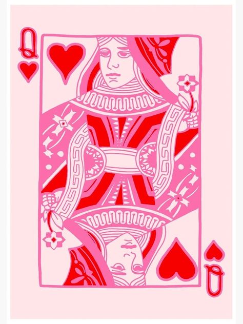 Kollage Konst, Kunst Collages, Queen Of Hearts Card, Grafika Vintage, Affiches D'art Déco, Bedroom Wall Collage, Plakat Design, Heart Wall Art, Pink Posters