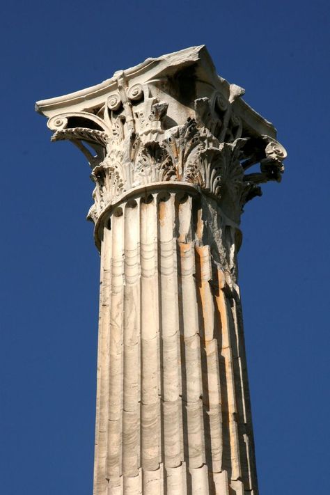 This is a Classically Styled Greek Corinthian Column Corinthian Order, Corinthian Columns, Masculine Traits, Virgo And Taurus, Architectural Orders, Taurus And Aquarius, Greek Columns, Greek Temple, Corinthian Column