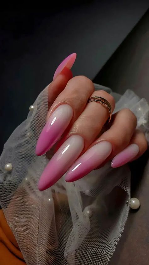 Spring Nails Ombre 2024: Cute Pastel & Glitter Designs to Try Spring Nails Ombre, Nails Ombre, Minimalist Nail Art, French Acrylic Nails, Ombre Nail Designs, Pretty Gel Nails, Long Square Acrylic Nails, Oval Nails, Lip Fillers