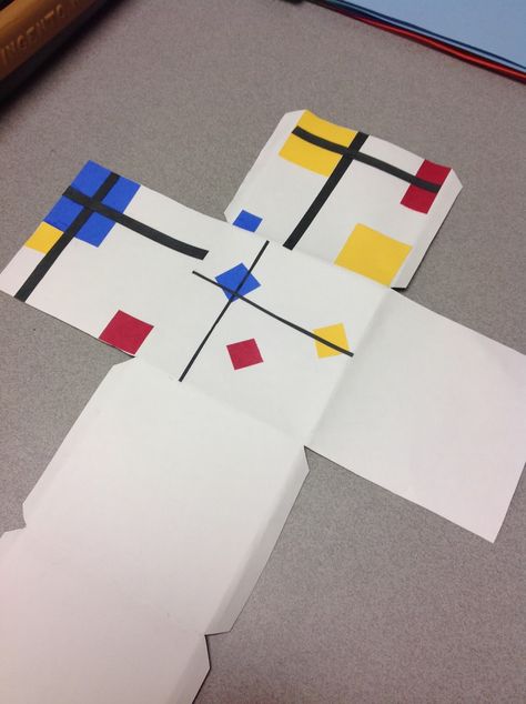 Mondrian Art Projects, Mondrian Art, Art Cube, 7th Grade Art, Draw Anything, Art Projects For Teens, 6th Grade Art, Art Projects For Adults, 5th Grade Art