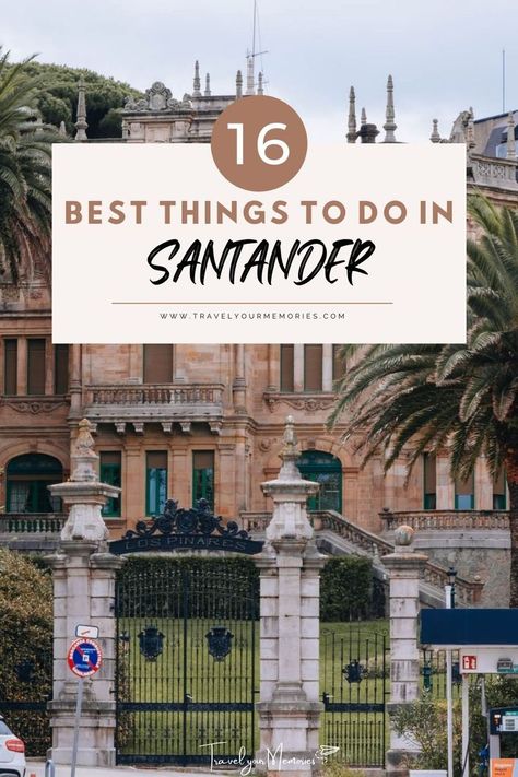 Click here for everything you need to know about Santander, Spain. Learn what to do in Santander. From the best things to do in Santander, where to stay, what to eat, and the best travel tips, this Santander itinerary will help you to plan your best Santander city trip! #Santander #Spain #Europe #SpainTravel #Wanderlust #Cantabria Things to do in Santander | Santander Spain | What to do in Santander | Places to go in Spain | Best Cities in Spain | Northern Spain | #citytripspain #citytrip Best Cities In Spain, Cities In Spain, Santander Spain, North Of Spain, Hiking Places, Places In Spain, Travel Through Europe, Road Trip Europe, Romantic Travel Destinations