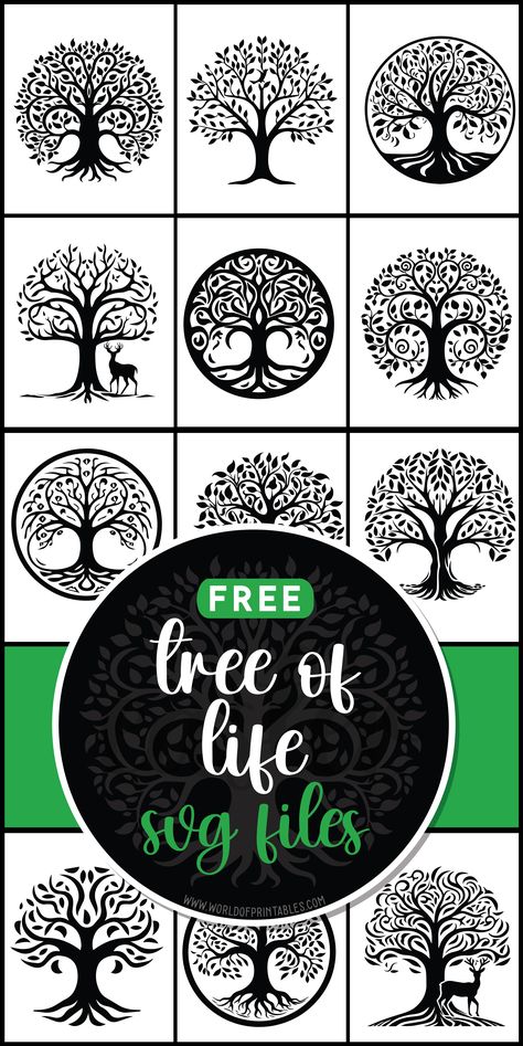 Discover the beauty of the Tree of Life with free SVG files! Symbolizing growth and connection, these designs are perfect for adding depth and meaning to your creative projects. 🌳💫 Free Tree Svg Files For Cricut, Laser Patterns Design, Tree Of Life Template Free Printable, Tree Of Life Svg Free Cricut, Free Laser Engraving Files, Laser Cut Svg Files, Tree Stencils Printables Free, Free Laser Cut Files Svg, Laser Svg Files