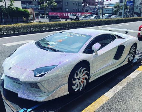 This Lamborghini is covered in 1,350,000 Swarovski crystals Lamborghini Truck, Mustang Car Aesthetic, 2023 Ford Mustang, Cool Truck Accessories, Mustang Car, Car Seat Poncho, Aesthetic Cool, Ford Mustang Car, Pimped Out Cars
