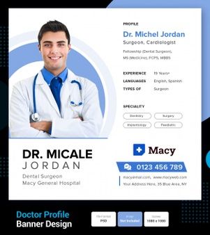 Doctor Vectors, Photos and PSD files | Free Download Doctors Poster Design, Doctor Template, Doctor Profile, Profile Website, Doctor Quotes, Profile Template, Dental Surgeon, Medical Posters, Pharmacy Design