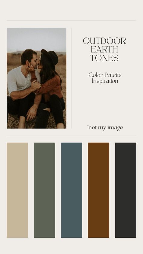 Earth Tone Outfits Photoshoot, Fall Photo Palette, Earth Tone Color Palette Photoshoot, Fall Photography Color Palette, Photoshoot Outfit Color Scheme, Photoshoot Family Color Schemes, Fall Photo Session Color Palette, Fall Family Photo Palette, Autumn Photoshoot Colour Palette