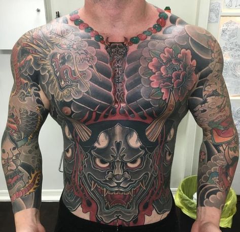 350+ Japanese Yakuza Tattoos With Meanings and History (2020) Irezumi Designs Yakuza Style Tattoo, Tato Irezumi, Japanese Yakuza, Tatuajes Irezumi, Hals Tattoo Mann, Bodysuit Tattoos, Pola Tato, Yakuza Tattoo, Thai Tattoo