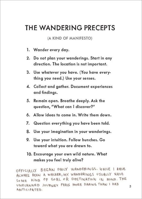 A mysterious group do these things to get inspired - Letters for Creatives How To Wander Aimlessly, Wandering Aesthetic, Wander Society, Wanderer Aesthetic, The Wander Society, Writers Journal, Bingo Challenge, Keri Smith, Live Authentically