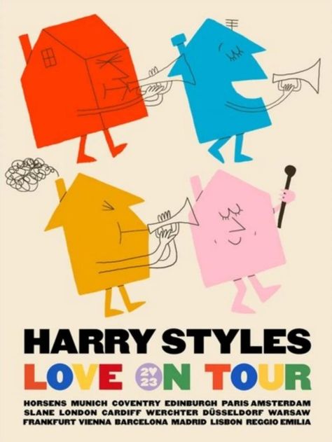 im in love tbh Harry Styles Lot Poster, Harry Styles Bunnies, Harry Styles Love On Tour Poster, Harry Styles Tour Poster, Love On Tour Wallpapers, 1d Poster, Harry Styles Prints, Harry Styles Posters, Love On Tour Poster