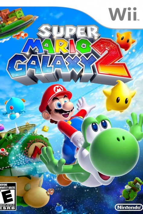 50 greatest video game covers Wii U Games, Super Mario Galaxy, Wii Console, Power Star, Galaxy 2, Mario Games, Video Game Systems, Wii Games, Retro Video