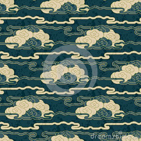 Japan Cloud Pattern, Japanese Cloud Pattern, Cloud Pattern Design, Chinese Pattern Design, Grunge Japanese, Origami Diagrams, Cloud Illustration, Chinese Pattern, Cloud Pattern