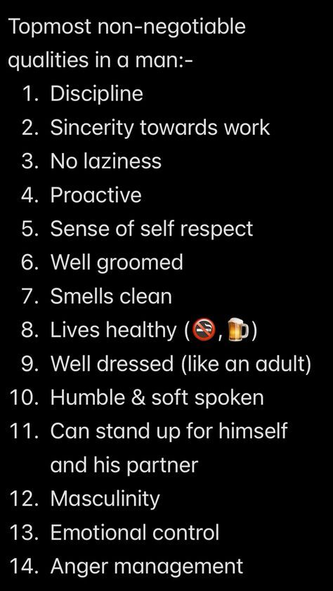 Standards In A Man, What It Means To Be A Man, High Standards Men List, Traits In A Good Man, Type Of Men Personalities, Men Qualities Real Man, Ideal Husband Qualities, Good Man Qualities, Things To Look For In A Man