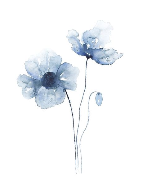 Watercolor Poppies, Seni 3d, Seni Cat Air, 수채화 그림, Lukisan Cat Air, Arte Sketchbook, Watercolor Flowers Paintings, Alam Semula Jadi, Watercolor Texture