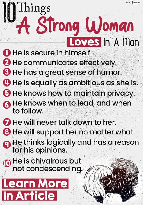 10 Things A Strong Woman Loves In A Man Qualities In A Man, Understanding Women, Strong Men, Understanding Men, Dark Underarms, Feeling Wanted, Why Do Men, What Men Want, Aries Woman